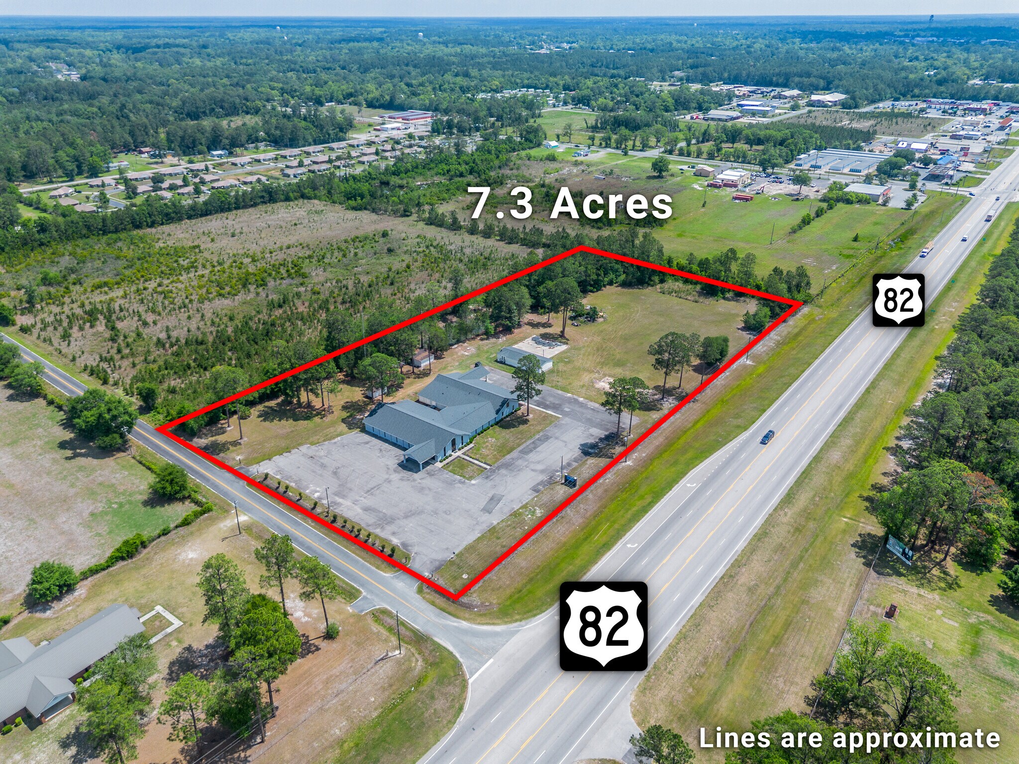128 University Blvd, Waycross, GA à vendre Aérien- Image 1 de 14