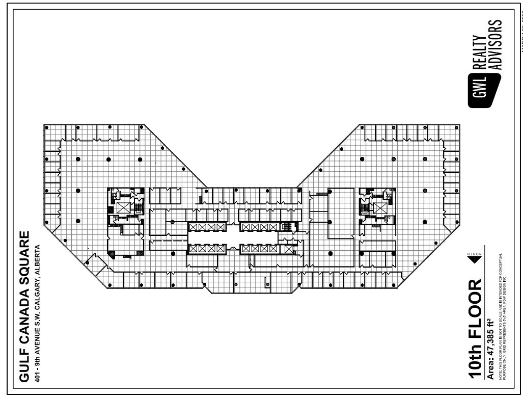 401 9th Ave SW, Calgary, AB à louer Plan d’étage- Image 1 de 1