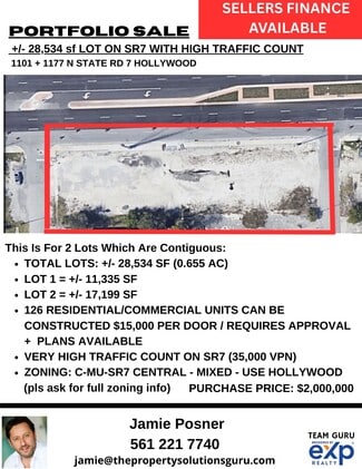 Plus de détails pour 1101 - 1177 N State 7 rd, Hollywood, FL - Terrain à vendre