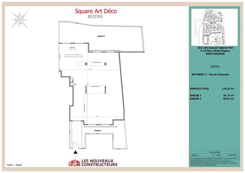 Rue Gabriel Reby, Bezons à vendre - Plan d’étage - Image 2 de 3