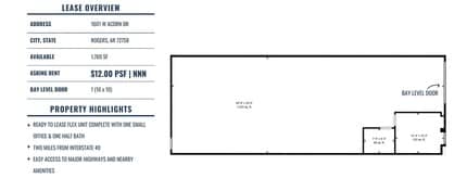 1601 Acorn Dr, Rogers, AR for lease Interior Photo- Image 1 of 5