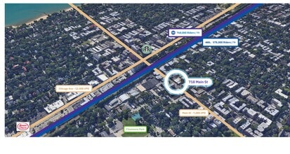 720 Main St, Evanston, IL for lease Aerial- Image 2 of 10