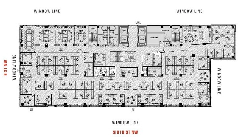 777 6th St NW, Washington, DC à louer Plan d’étage- Image 1 de 1