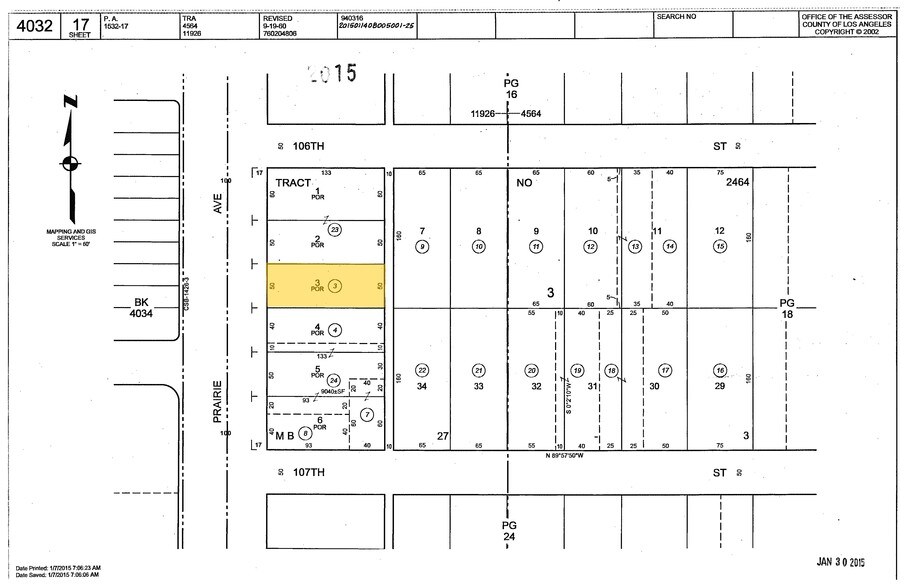 10612-10614 S Prairie Ave, Inglewood, CA à louer - Plan cadastral - Image 2 de 30
