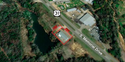 1260 S Memorial Dr, Prattville, AL - Aerial  map view
