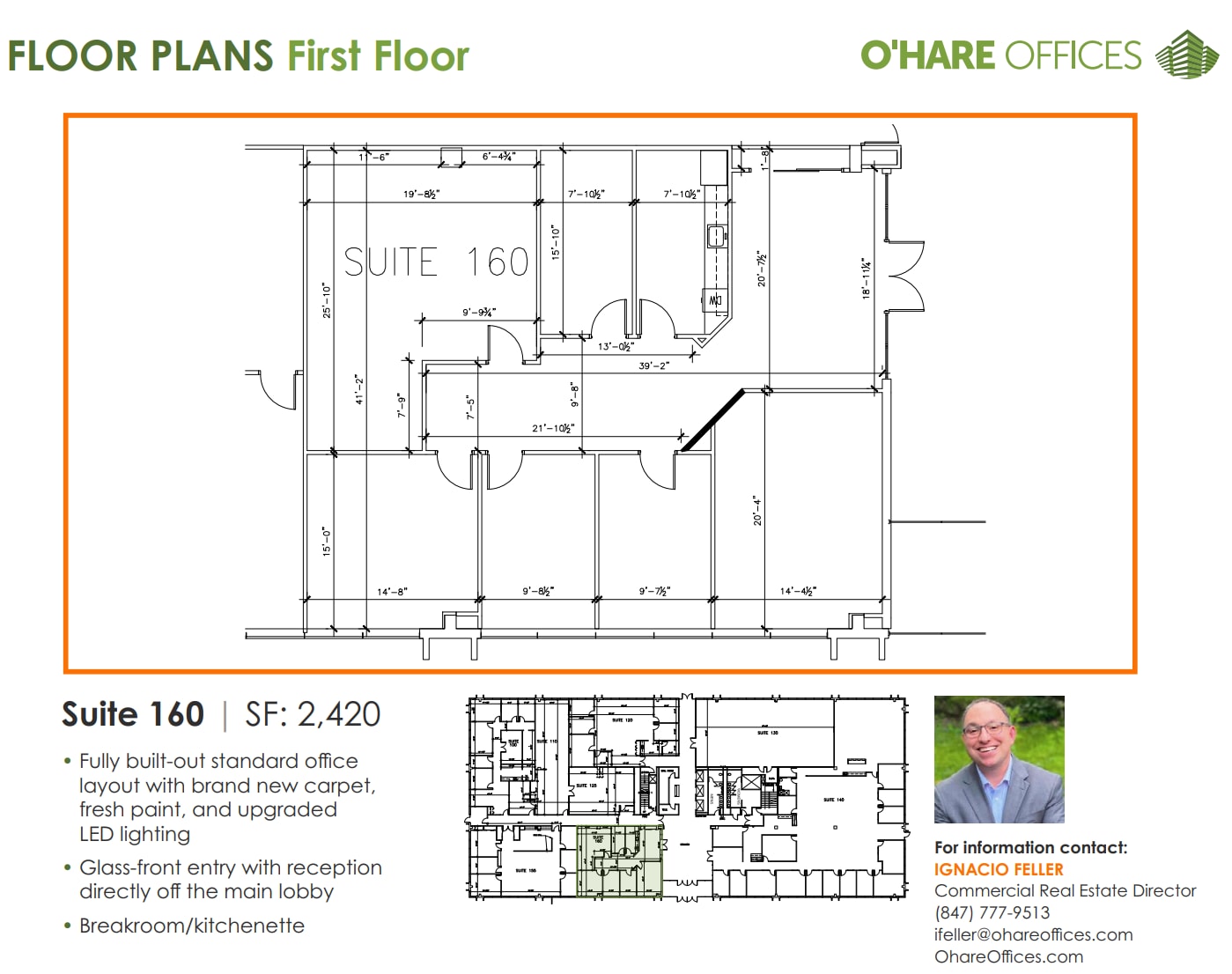 1111 E Touhy Ave, Des Plaines, IL à louer Plan d’étage- Image 1 de 1