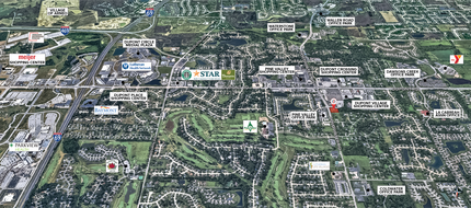 10729 Coldwater Rd, Fort Wayne, IN - AERIAL  map view - Image1