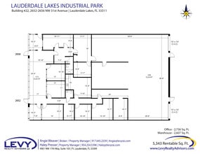 2696 NW 31st Ave, Lauderdale Lakes, FL for lease Floor Plan- Image 2 of 2