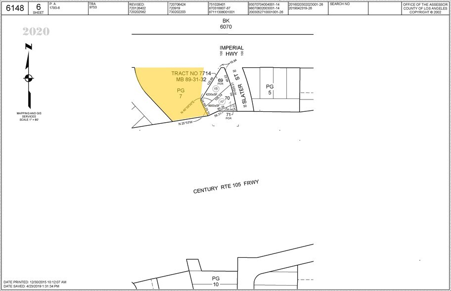 1290 E Imperial Hwy, Los Angeles, CA à vendre - Plan cadastral - Image 2 de 4