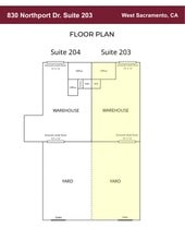 830 Northport Dr, West Sacramento, CA à louer Plan de site- Image 1 de 1