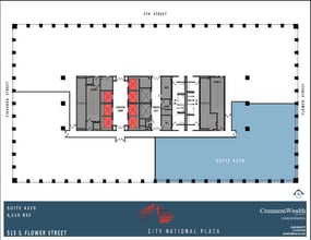 515 S Flower St, Los Angeles, CA à louer Plan d’étage- Image 1 de 1