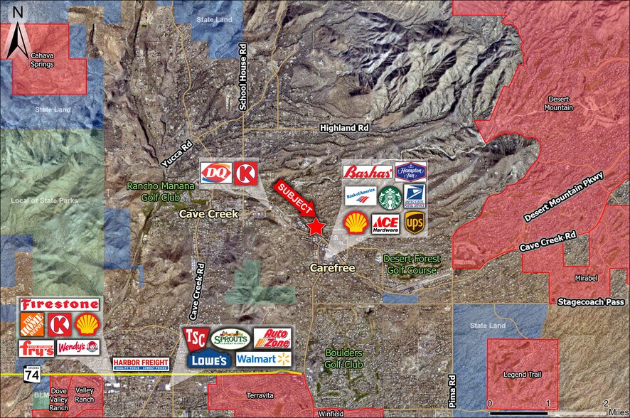 7200 E Cave Creek Rd, Carefree, AZ à vendre - Aérien - Image 3 de 5