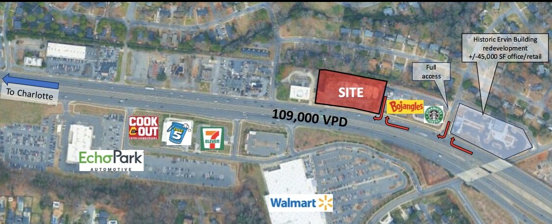 3809 E Independence Blvd, Charlotte, NC à vendre Photo du bâtiment- Image 1 de 2