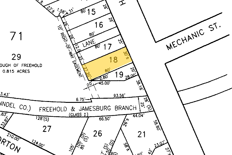 30 South St, Freehold, NJ for lease - Plat Map - Image 3 of 34