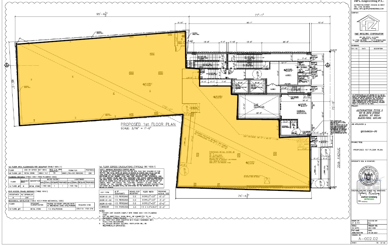 134-16 35th Ave, Flushing, NY 11354 - Unité 1 -  - Plan d’étage - Image 1 of 1
