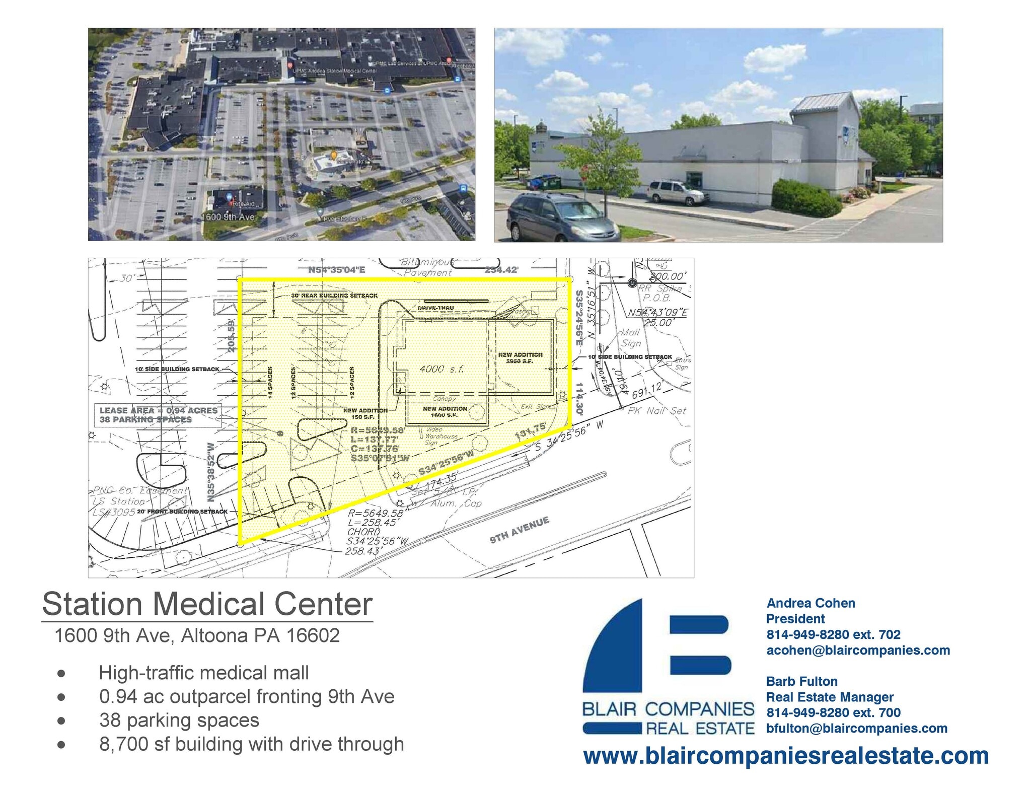 1600 9th Ave, Altoona, PA à louer Autre- Image 1 de 2