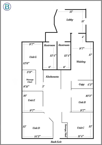1943 E Overland Rd, Meridian, ID for lease - Floor Plan - Image 3 of 22