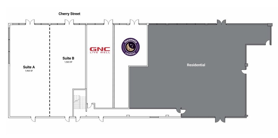 649 Cherry St, Terre Haute, IN for lease Floor Plan- Image 1 of 1
