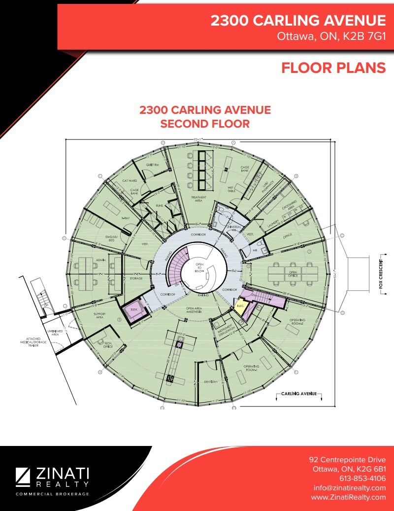 2300 Carling Ave, Ottawa, ON for lease Floor Plan- Image 1 of 7