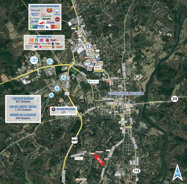 355 Allen Memorial Dr SW, Milledgeville, GA à vendre - Photo du bâtiment - Image 2 de 3