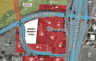 Plus de détails pour SE CNR of Hwy 46 and Theatre Dr, Paso Robles, CA - Terrain à vendre