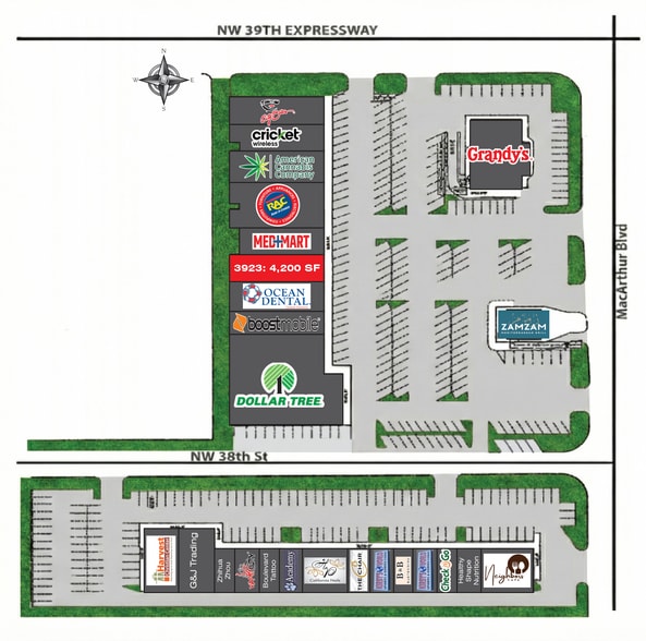 3907-3939 NW MacArthur Blvd, Oklahoma City, OK for lease - Site Plan - Image 2 of 2