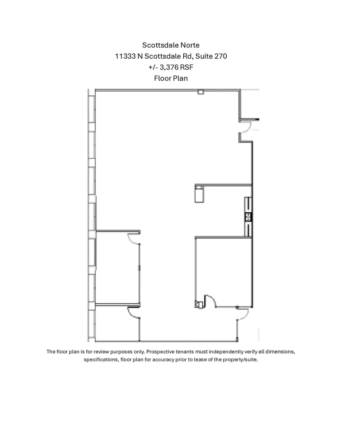 11333 N Scottsdale Rd, Scottsdale, AZ à louer Plan d’étage- Image 1 de 1