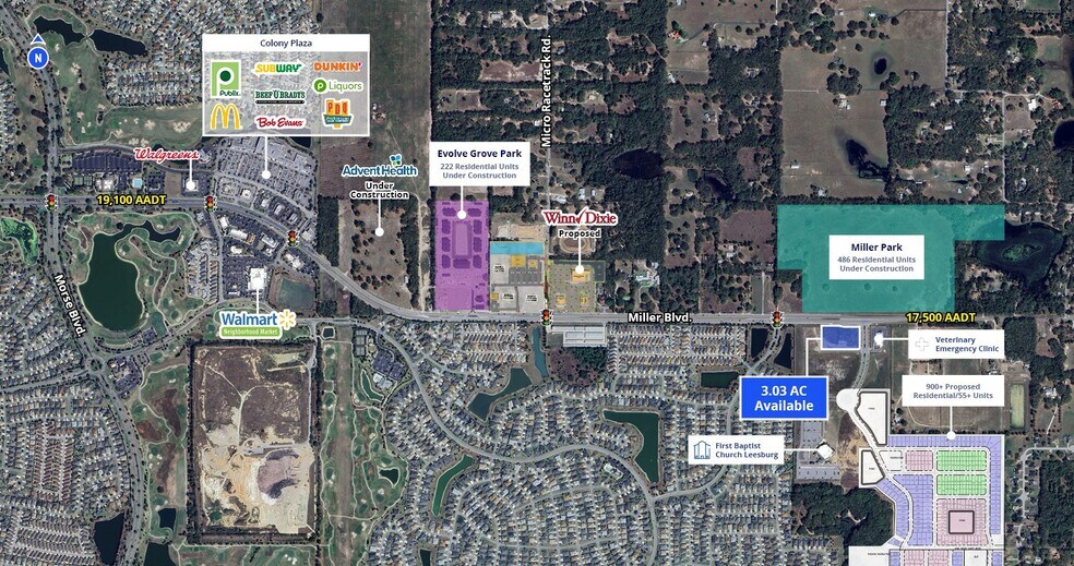 Miller Blvd and Vlg Park Dr, Fruitland Park, FL à louer - Photo du bâtiment - Image 2 de 2