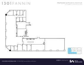 1301 Fannin St, Houston, TX à louer Plan d  tage- Image 1 de 1