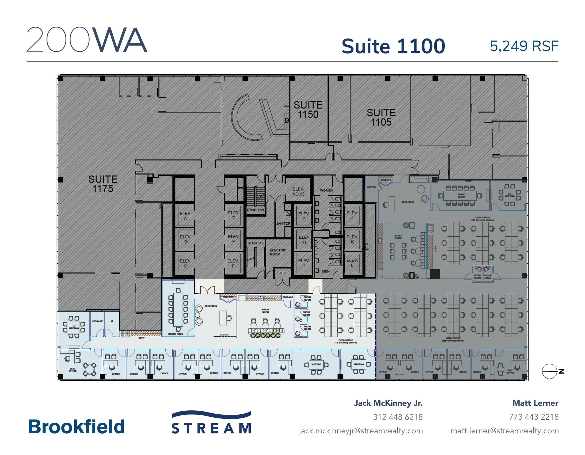 200 W Adams St, Chicago, IL à louer Plan d’étage- Image 1 de 1