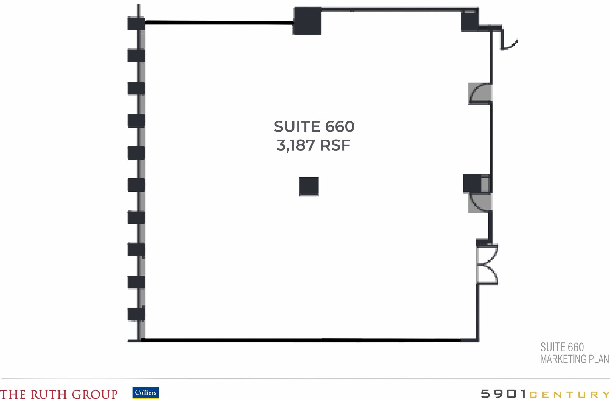 5901 W Century Blvd, Los Angeles, CA à louer Plan d’étage- Image 1 de 1