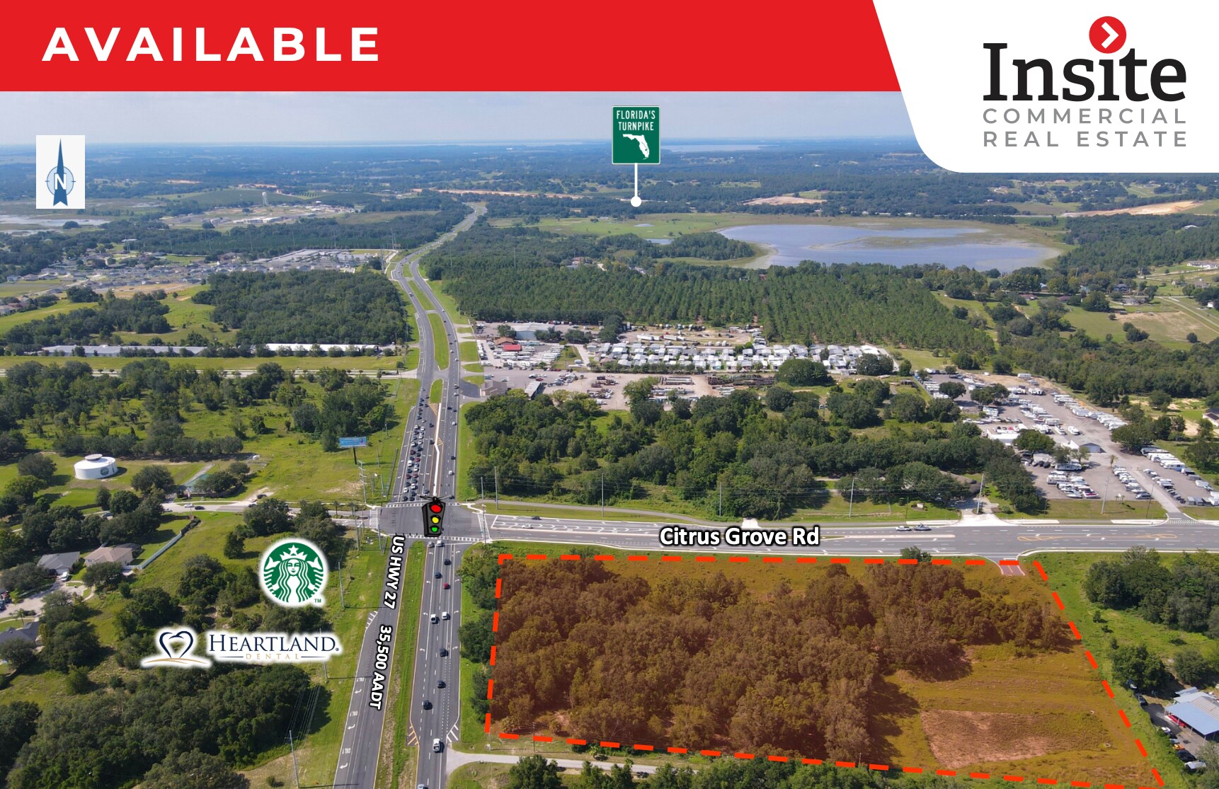 N Hwy 27 & Citrus Grove Rd, Minneola, FL for lease Aerial- Image 1 of 4