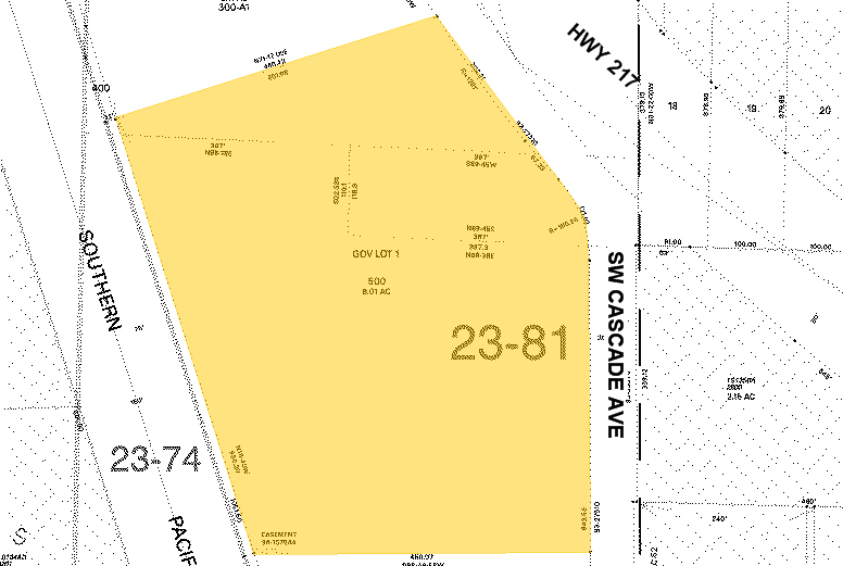 10329-10355 SW Cascade Blvd, Tigard, OR for lease - Plat Map - Image 2 of 13