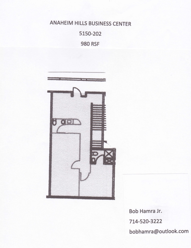 5100 E La Palma Ave, Anaheim, CA à louer Plan d’étage- Image 1 de 1
