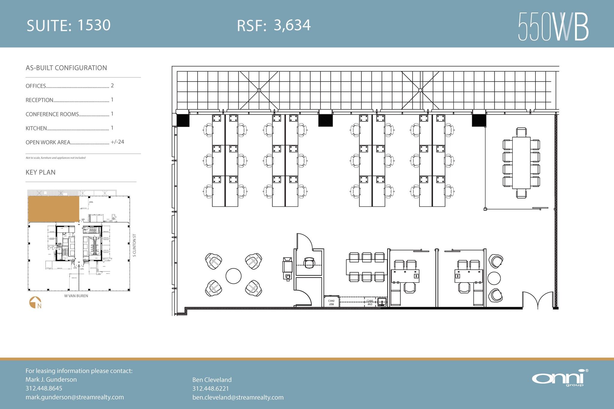 550 W Van Buren St, Chicago, IL for lease Floor Plan- Image 1 of 1