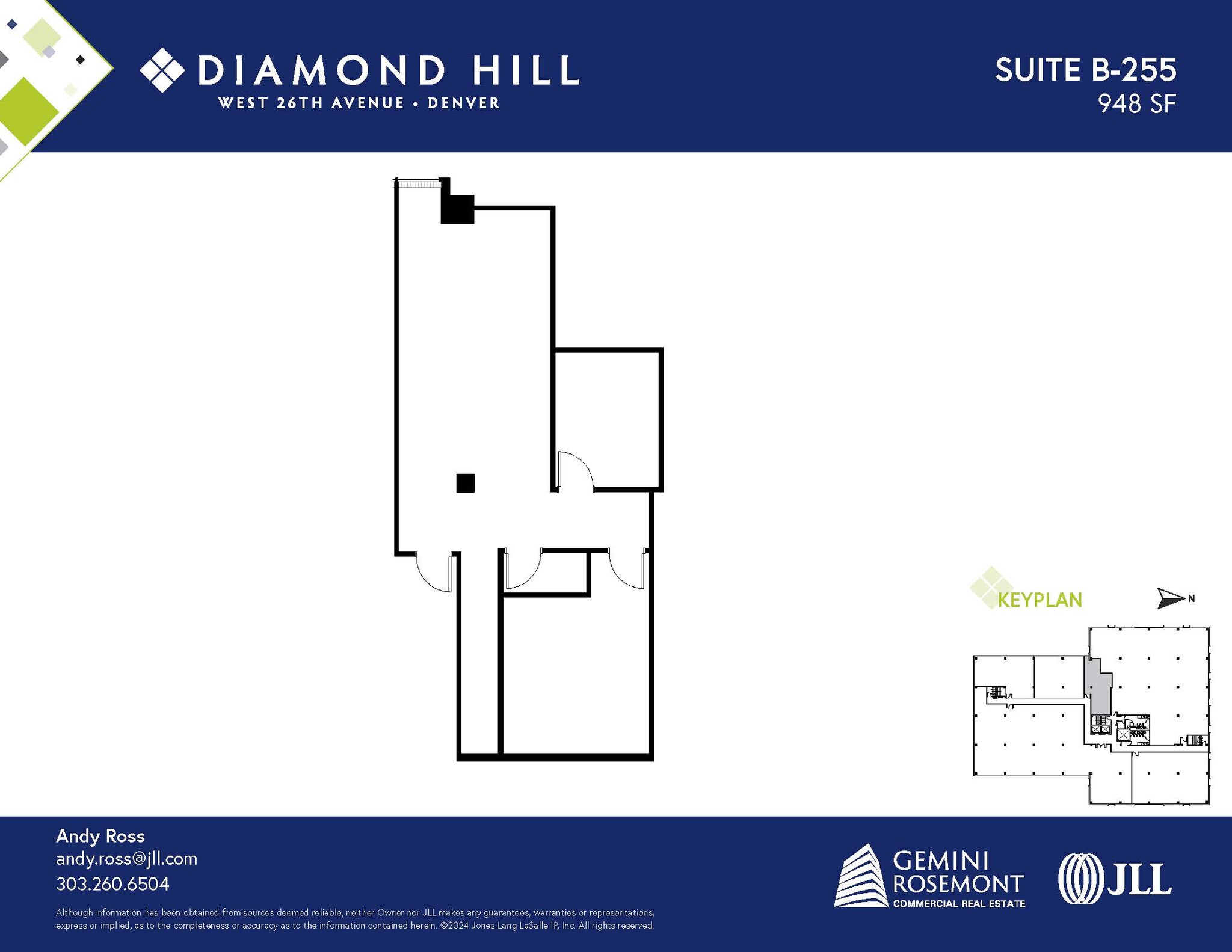 2490 W 26th Ave, Denver, CO à louer Plan d’étage- Image 1 de 2