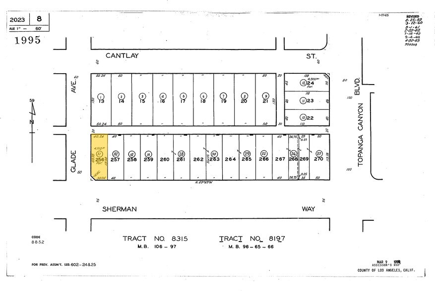 22063-22065 Sherman Way, Canoga Park, CA à louer - Plan cadastral - Image 2 de 2