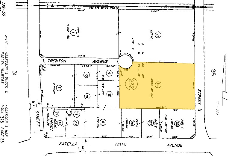 1422-1424 N Batavia St, Orange, CA à louer - Plan cadastral - Image 2 de 4