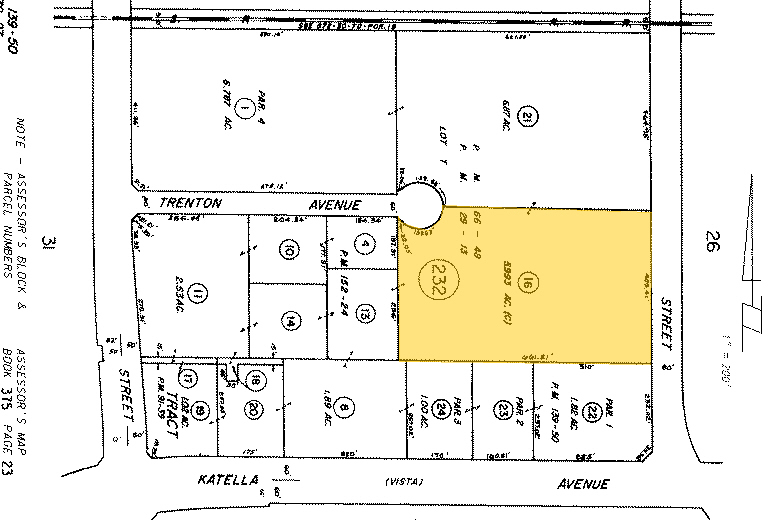 1422-1424 N Batavia St, Orange, CA for lease - Plat Map - Image 2 of 4