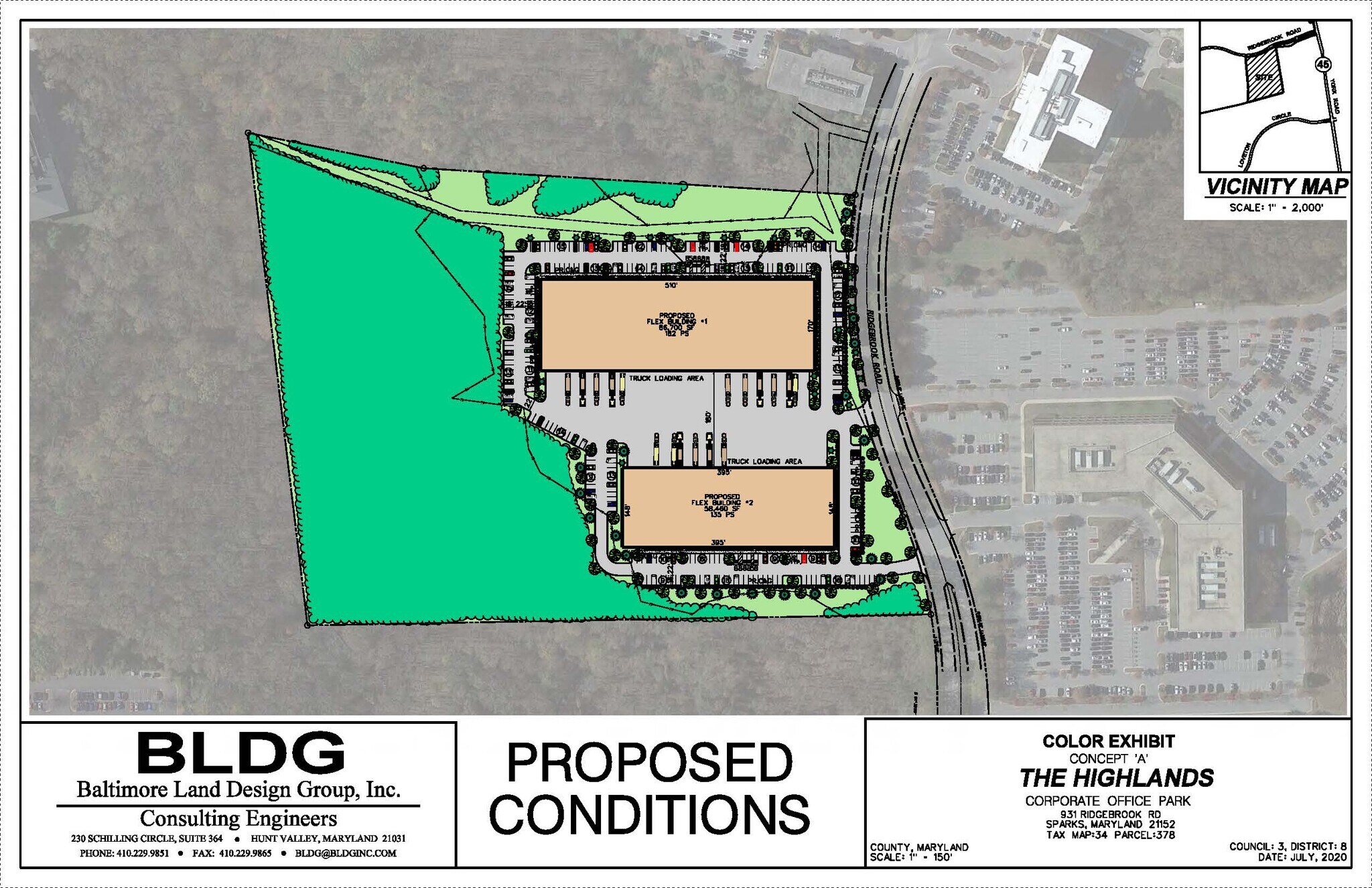 931 Ridgebrook Rd, Sparks, MD à louer Plan de site- Image 1 de 2
