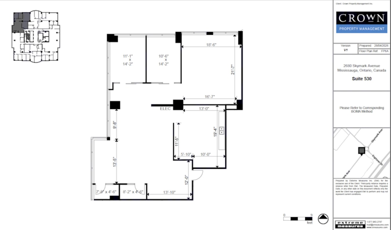 2680 Skymark Ave, Mississauga, ON for lease Floor Plan- Image 1 of 1