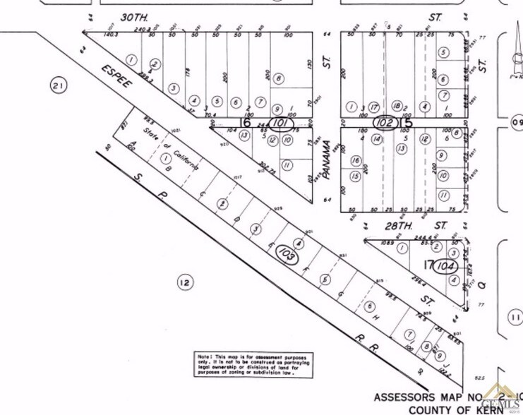 815 Espee St, Bakersfield, CA à louer - Plan cadastral - Image 2 de 7