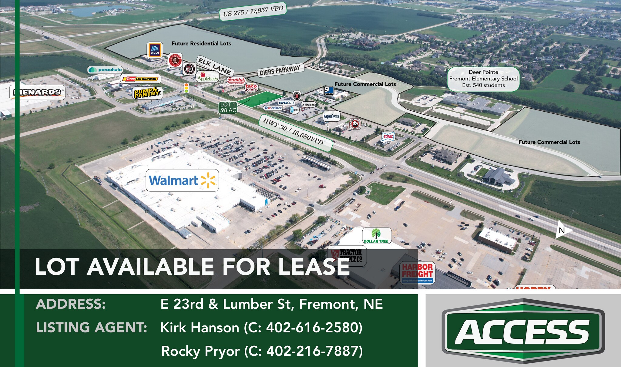 23rd and Lumber St., Fremont, NE for lease Building Photo- Image 1 of 5