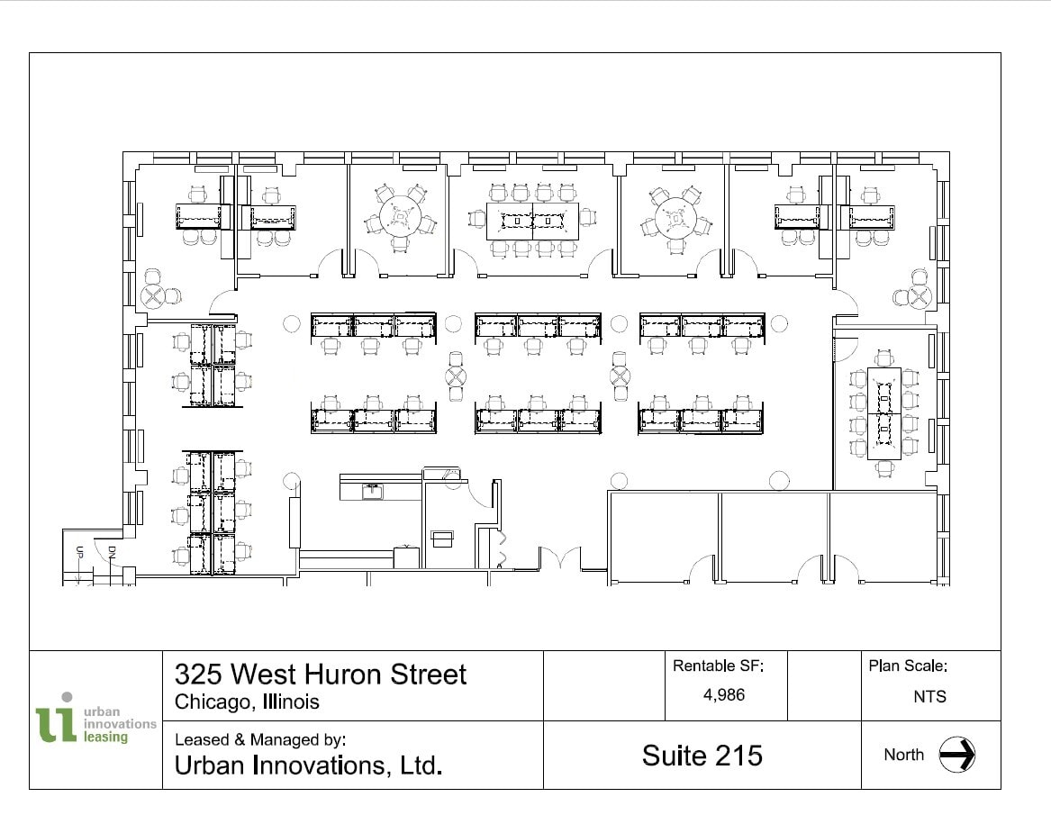 325 W Huron St, Chicago, IL à louer Plan d’étage- Image 1 de 5