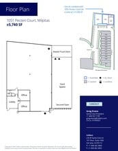 1051-1055 Pecten Ct, Milpitas, CA à louer Plan d’étage- Image 1 de 1