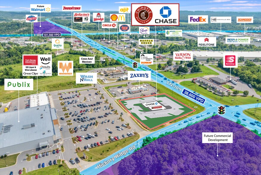 449 TN-109, Lebanon, TN à vendre - Aérien - Image 2 de 8