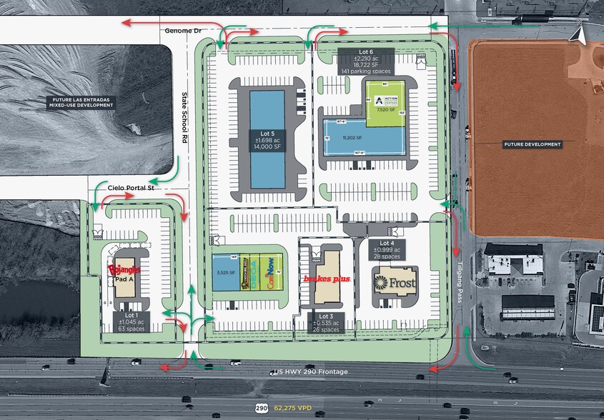 Las Entradas North, Manor, TX à louer - Plan de site - Image 2 de 3