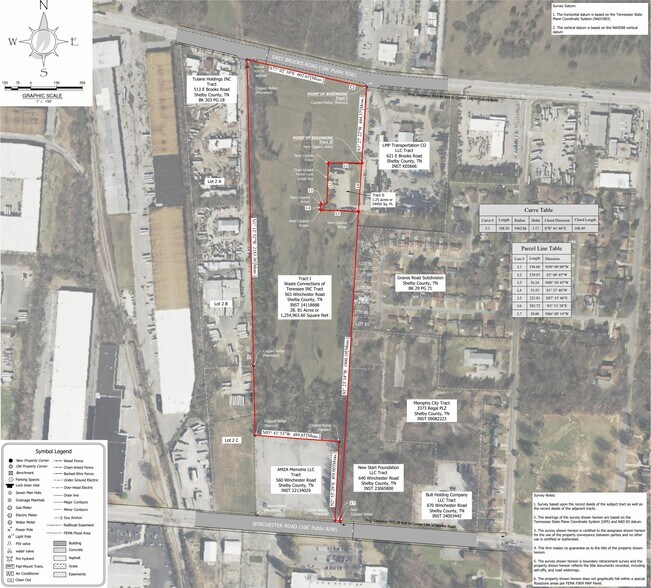 563 E Brooks Rd, Memphis, TN à vendre - Plan cadastral - Image 2 de 2