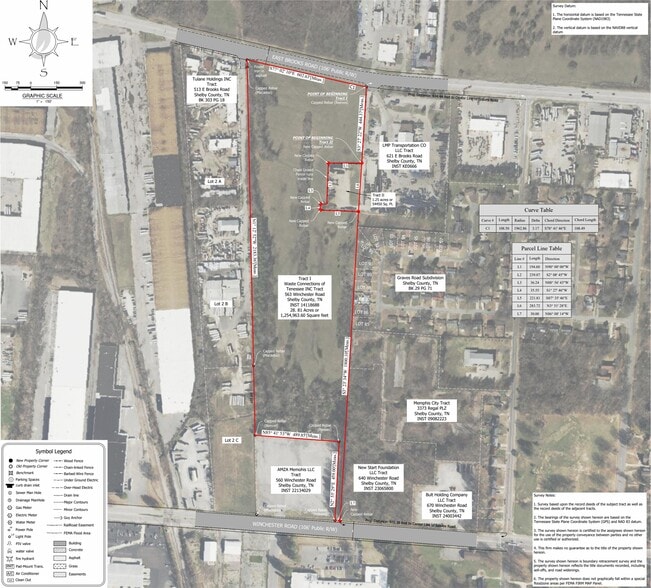 563 E Brooks Rd, Memphis, TN for sale - Plat Map - Image 1 of 3