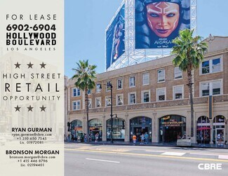 Plus de détails pour 6904-6912 Hollywood Blvd, Los Angeles, CA - Commerce de détail à louer